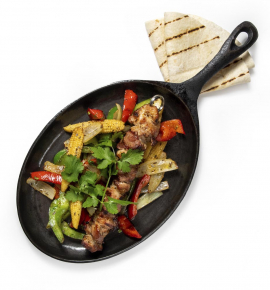 Deganti fajita su kiaulienos iešmeliu